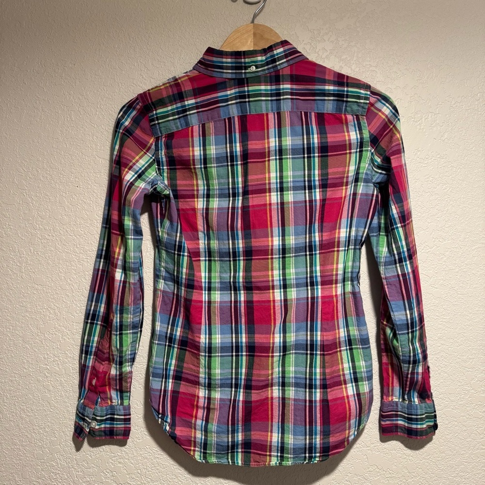 100% Cotton Ralph Lauren Sport Plaid Shirt - Picture 3 of 5